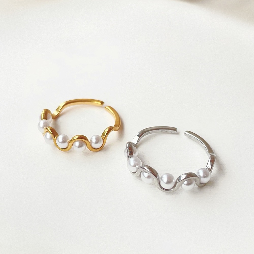 TWO RINGS for $39❤️Dainty Minimalist Rings* Open Rings*Pearl Rings*LW - Picture 6 of 8